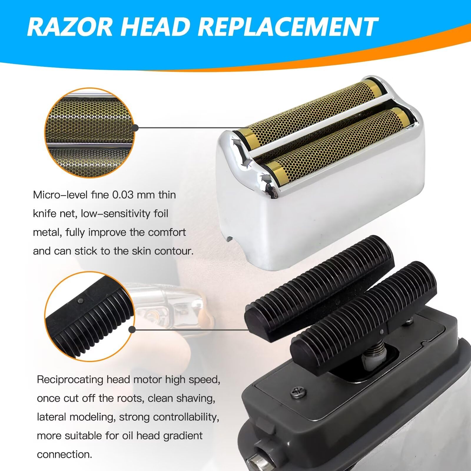 Amazon.com: Reemplazo para Babyliss Pro Foil Doble Foil Cabeza y